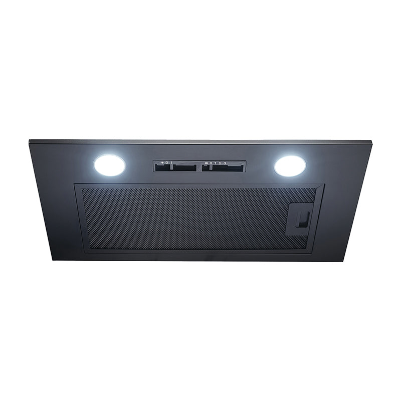 Omega Premium 52cm Matt Black Undermount Rangehood