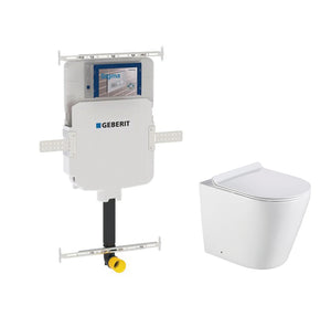 Agena Geberit Inwall Floor Toilet Suite With Sigma8