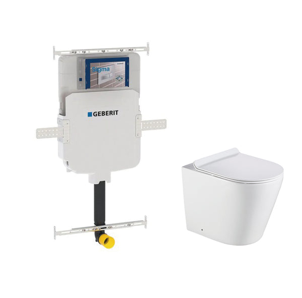 Agena Geberit Inwall Floor Toilet Suite With Sigma8