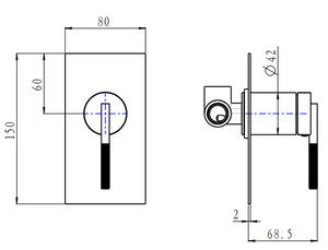 CADDENCE - Wall Mixer