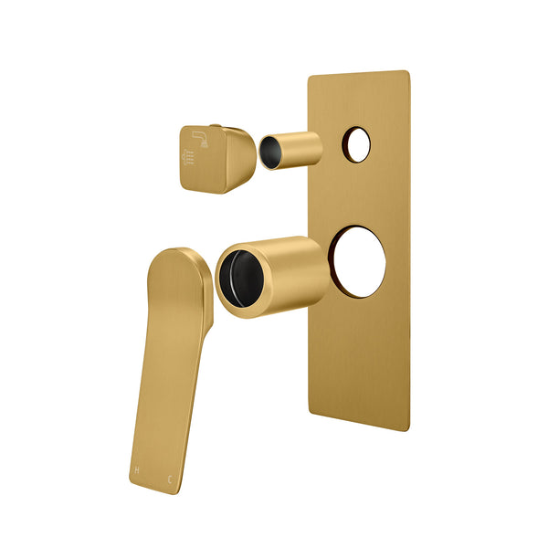 RUSHY - Wall Mixer with Diverter