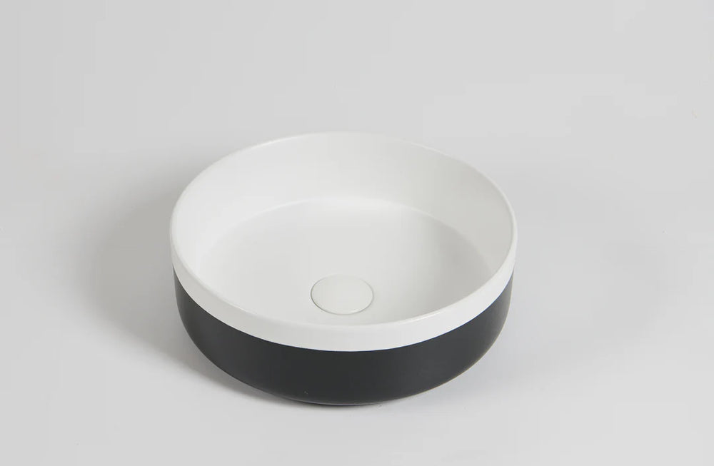 Colour Plus-37 Round Above-Counter Basin – Matte White