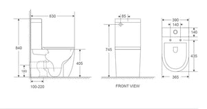 Cera Back-to-Wall Toilet Suite
