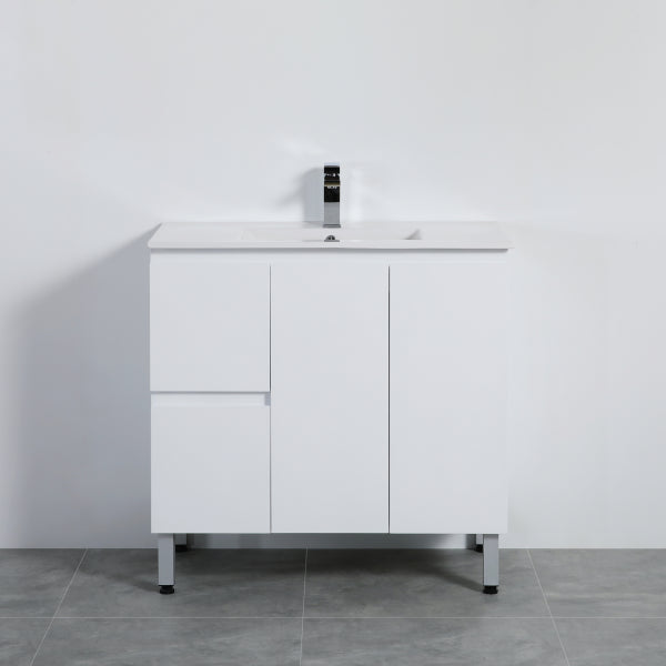 PVC Free Standing Vanity with soft closing 900 size