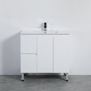 PVC Free Standing Vanity with soft closing 900 size