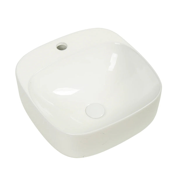 Luno 42 – Wall Hung Ceramic Basin (No Overflow)