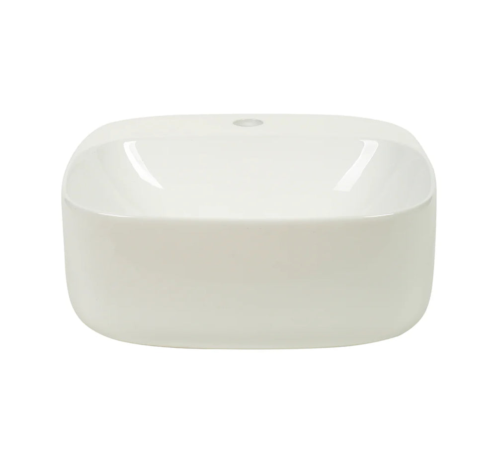 Luno 42 – Wall Hung Ceramic Basin (No Overflow)