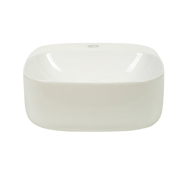 Luno 42 – Wall Hung Ceramic Basin (No Overflow)