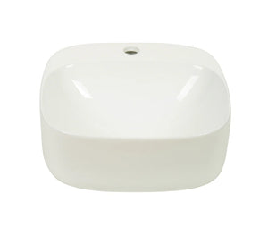 Luno 42 – Wall Hung Ceramic Basin (No Overflow)