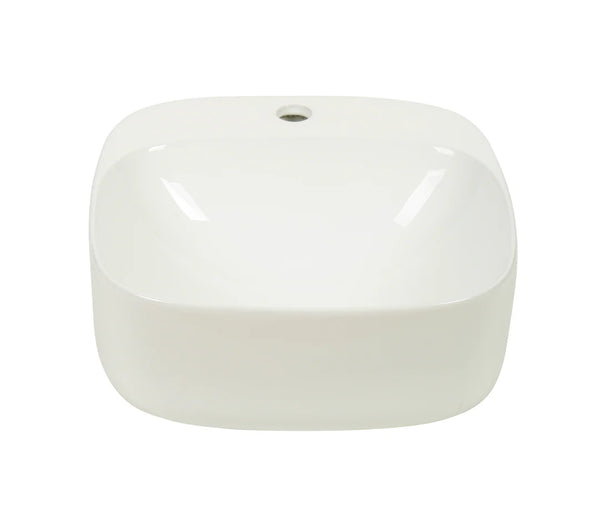 Luno 42 – Wall Hung Ceramic Basin (No Overflow)