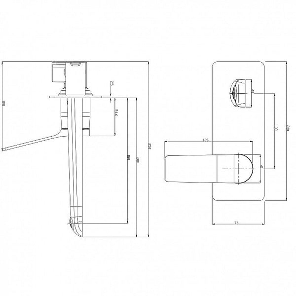 RUSHY - Wall Basin /Bath Mixer 1