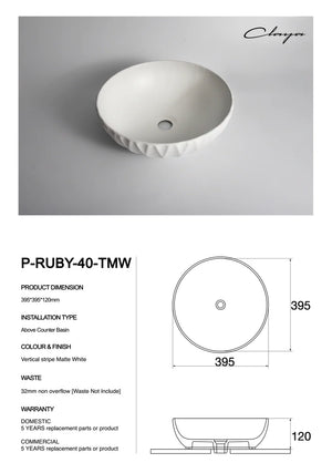 Polar-40-Ruby Texture White