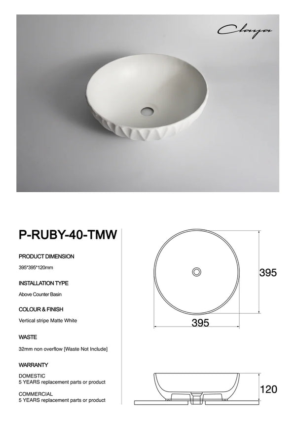 Polar-40-Ruby Texture White