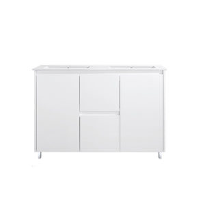 PS1200D | 1200mm PVC White Vanity (Double Bowl)