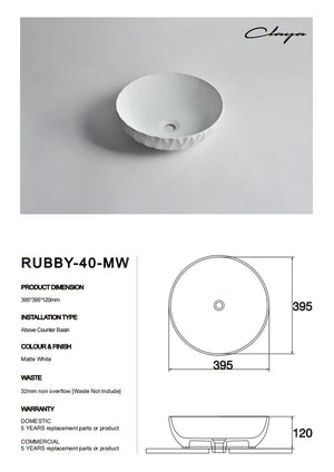 Rubby-40-Matte White