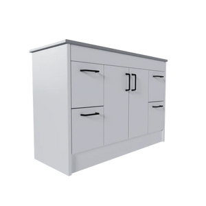 2 Door 4 Drawer Freestanding Vanity Base Unit