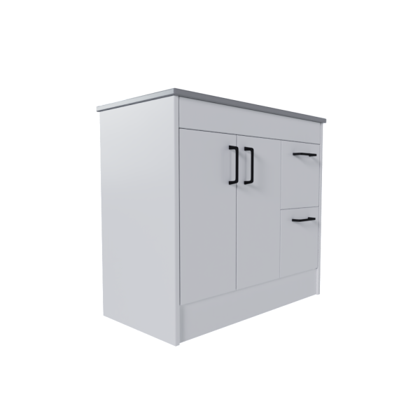 2 Door 2 Drawer Left/Right-Hand Freestanding Vanity Base Unit