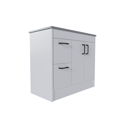 2 Door 2 Drawer Left/Right-Hand Freestanding Vanity Base Unit