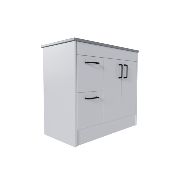 2 Door 2 Drawer Left/Right-Hand Freestanding Vanity Base Unit