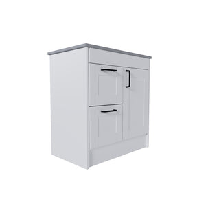 Shaker 1 Door 2 Drawer Left/Right-Hand Freestanding Vanity Base Unit