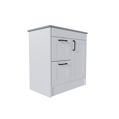 Shaker 1 Door 2 Drawer Left/Right-Hand Freestanding Vanity Base Unit