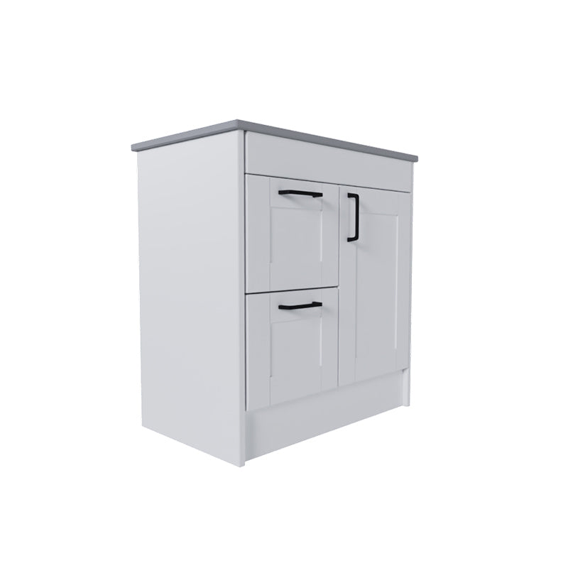 Shaker 1 Door 2 Drawer Left/Right-Hand Freestanding Vanity Base Unit