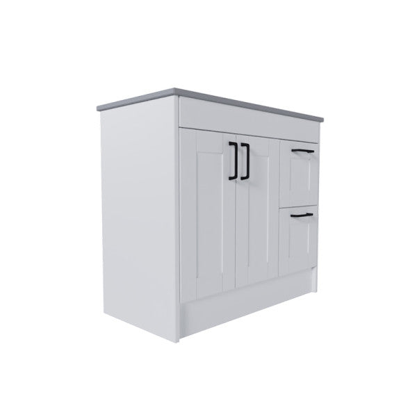Shaker 2 Door 2 Drawer Left/Right-Hand Freestanding Vanity Base Unit