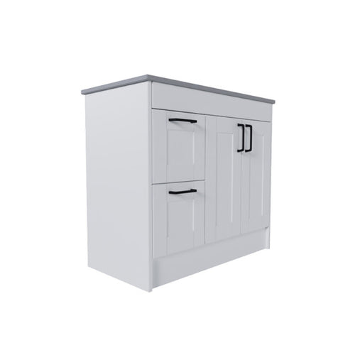 Shaker 2 Door 2 Drawer Left/Right-Hand Freestanding Vanity Base Unit