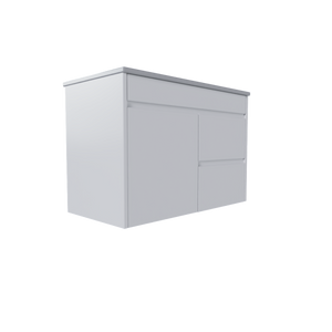 Sharknose 2 Door 2 Drawer Left-Hand/Right-Hand Floating Midsize (900mm) Vanity Unit