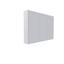 Sharknose 3 Door Shaver Cabinet Wall Vanity